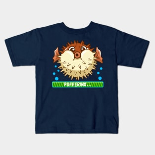 Pufferfish Puffering Fish Kids T-Shirt